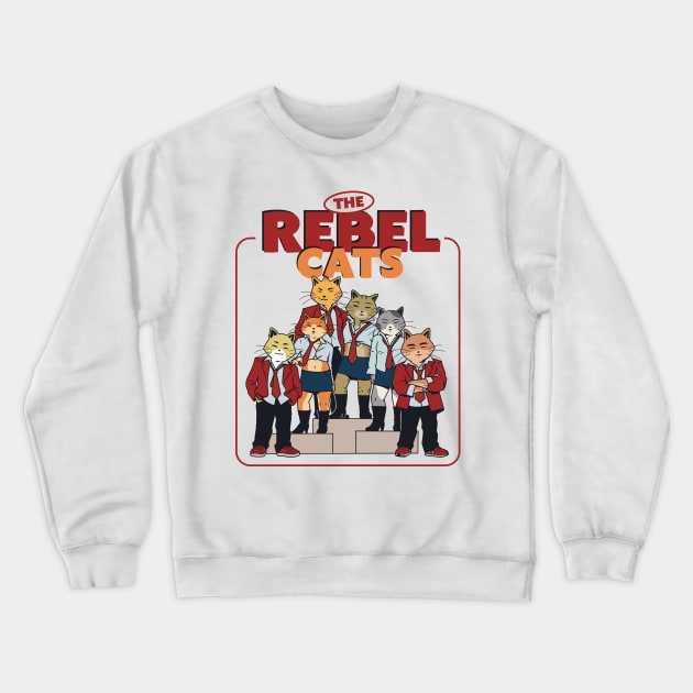 Rebel Cats Crewneck Sweatshirt by Sr Primmo